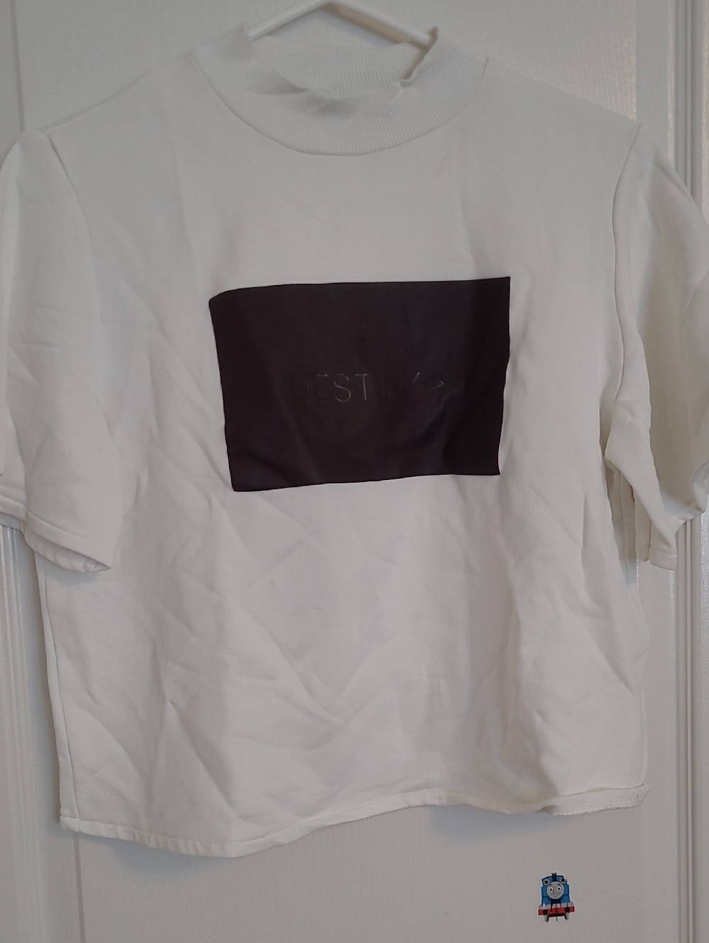Zara White Ribbed Top with Brand Tag